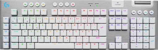 Logitech G915 X LIGHTSPEED - Tactile - 100% - Gaming Tastatur - Nordisk - Hvid